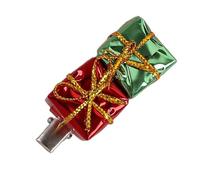 Boîte cadeau pour femme - Couleur vive - Pince à cheveux métallique - Frange latérale - Décoration de cheveux