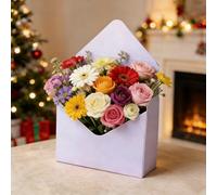 Boîte cadeau pour la Saint-Valentin, boîte de rangement pliable portable et étanche, boîte cadeau de Saint-Valentin avec lettres d'amour, peut être utilisée pour placer des cadeaux et des fleurs