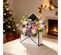 Boîte cadeau pour la Saint-Valentin, boîte de rangement pliable portable et étanche, boîte cadeau de Saint-Valentin avec lettres d'amour, peut être utilisée pour placer des cadeaux et des fleurs