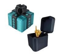Boîte Cadeau Really Annoying avec Rangement Torsadé et Couleurs Assorties Coffret Boîte à Surprise Farce et Attrape 3D Figurine Inutile et Décalée pour Anniversaire Noël Fêtes (O, 8 * 8 * 8cm)