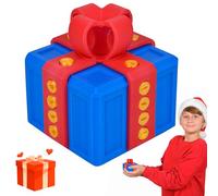 Boîte cadeau Really Annoying avec Rangement Torsadé et Couleurs Assorties, Coffret cadeau de Noël, Annoying Gift Box, Coffret Cadeau Farce, 3D Printed Boîte Cadeau Fantaisie pour Noël (blue)