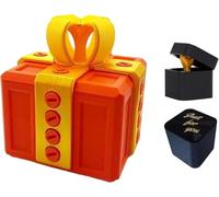 Boîte cadeau really annoying, Coffrets cadeaux surprise parfaits pour les anniversaires, Noël, Halloween et les remises de diplômes, (Majeur rouge et jaune)