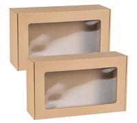 Boîte cadeau rectangulaire avec fenêtre 35x20x10cm (2)