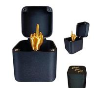 Boîte cadeau surprise avec doigt du milieu, boîte amusante pour doigt moyen, cadeau pop-up pour adultes, décoration de Noël originale et intéressante pour cadeau de Noël (A)