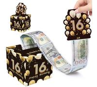 Boîte Cadeau Surprise,Boîte Surprise d'Anniversaire,Boîte Cadeau Surprise Anniversaire,Surprise Cash Cadeau Anniversaire Boîte,Boîte Cadeau Mystère Oîte Cadeau Surprise (16 ans)