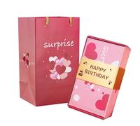 Boîte cadeau surprise - Creating the Most Surprising Gift Box Explosion for Money for Birthday Boîte surprise Anniversaire Saint-Valentin Proposition (Rose)
