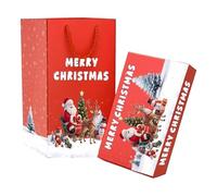 Boîte cadeau surprise de Noël à explosion pour argent, boîtes cadeaux pop-up pliables et rebondissantes uniques à faire soi-même pour anniversaire, Noël, Saint-Valentin (rouge)