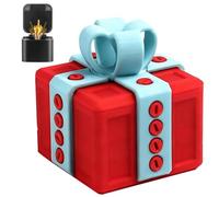 Boîte cadeau surprise « doigt d'honneur », boîte cadeau farceuse - Défi hilarant avec vis et surprise « doigt d'honneur », décoration de table interactive avec gag surprise pour Noël (C)