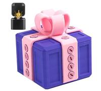 Boîte cadeau surprise « doigt d'honneur », boîte cadeau farceuse - Défi hilarant avec vis et surprise « doigt d'honneur », décoration de table interactive avec gag surprise pour Noël (B)