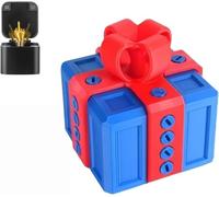 Boîte cadeau surprise « doigt d'honneur », boîte cadeau farceuse - Défi hilarant avec vis et surprise « doigt d'honneur », décoration de table interactive avec gag surprise pour Noël