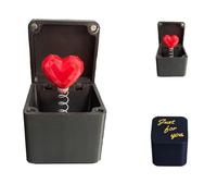 Boîte cadeau surprise doigt d'honneur dans une boîte, cadeau surprise pour décoration de bureau, décoration d'intérieur (rouge)