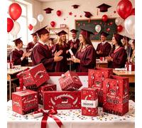 Boîte cadeau surprise explosion de remise de diplôme 2026 - Boîtes cadeaux pour espèces, cartes pop-up surprises, cartes de confettis rebondissantes à faire soi-même, boîte à cartes de remise de