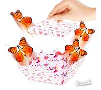 BoîTe Cadeau Surprise Explosive, Kit De BoîTe Cadeau Explosive Avec Papillons, BoîTes Cadeaux Pop-Up CréAtives à Faire Soi-MêMe Pour La Saint-Valentin, Les Anniversaires (G, 5.90×5.82in)
