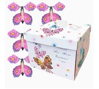 Boîte cadeau surprise papillons volants - coffret romantique fête anniversaire femme