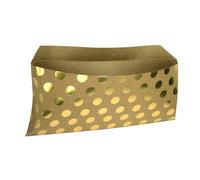 Boîte cadeaux en carton avec foil pois doré 35 cm