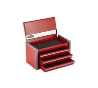 Boîte Caisse Coffre Organisateur Outils Métal 218,4 mm 3 Tiroirs Rouge