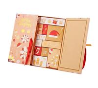 Boîte Calendrier Compte À Rebours De Noël Rechargeable - 30.5x33.5cm Boîtes Vides En Carton À Chiffres, Calendrier De Noël 24 Cases Vide, Coffrets Cadeaux De L'Avent Pour Décorations DeNoël