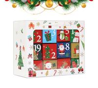 Boîte Calendrier de l'Avent - Conteneur en Papier Multifonctionnel,Boîtes en Papier Vide pour Compte à Rebours - pour Décorations Bonbons Jouets Bijoux et Accessoires