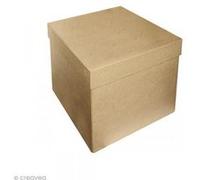 Boîte carrée 16 x 16 cm à décorer Multicolore G