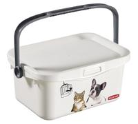 Boite carrée à couvercle - CURVER - Multiboxx 3L - Blanc - Pour chien et chat - Plastique