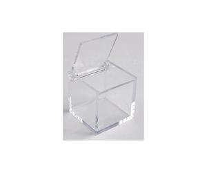 Boîte Carrée ACRYLIQUE Transparente en Plastique Rectangulaire - 3 Pièces - Multicolore - Fêter et recevoir