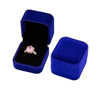 Boîte carrée rouge for bagues de fiançailles, boucles d'oreilles, bijoux, vitrine mariage, Saint-Valentin