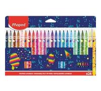 Boîte carton 24 feutres Maped Pixel Party Multicolore G