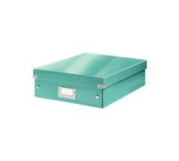 Boîte carton compartimentée multi usages avec couvercle - Menthe