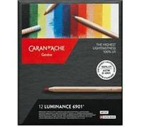 Boîte carton de 12 crayons de couleurs LUMINANCE 6901® - Caran d'Ache G