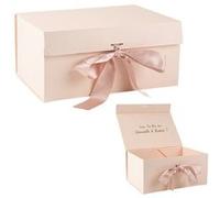 boîte carton demoiselle honneur 33x23x15cm rose - artifetes 93703 Rose G
