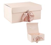 BOÎTE CARTON PLIABLE TÉMOIN 33.4X23.5X15.3CM ROSE