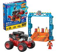 Boîte Cassé Monster Trucks Playset Circuit Bone Shaker Bâtiments Mega 151pz