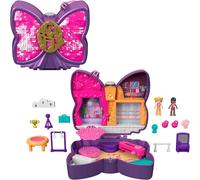 Mattel Playset Polly Pocket Cofanetto Fiocco Danse Boîte cassée avec 2 figurines HCG17