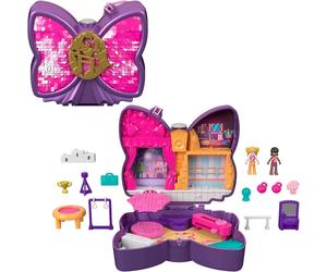 Boîte Cassée Polly Pocket Cofanetto Fiocco Danse Playset Avec 2 Figurines HCG17