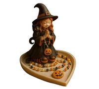 Boîte chapelet - Halloween fille chapelet boîte à souvenir, présentoir à bijoux chrétien pour boucles d'oreilles, perles, bracelets, souvenirs, cadeau de baptême