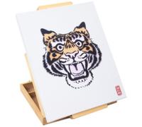 Boîte-chevalet, hêtre, mallette avec poignée