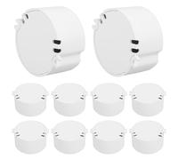 Boîte Circulaire en Plastique Miniature 10 Pièces PC | Boîtier de Commande Rond, Protection la Poussière, Blanc, pour Atelier, Étudiants et Montage Électronique