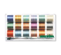 Boîte Claire Madeira - Polyneon - N°40 Multicolore - 18 X 400M - Bobines - Fils