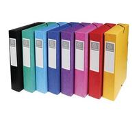 Boîte classement exacompta exabox carte lustrée 7/10e a4+ 25x33cm dos 6cm coloris rouge