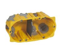 Boîte cloison sèche 2 postes - Legrand - Batibox Energy Prof 50 mm - Blanc - Ovale - Diamètre 67 mm