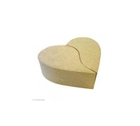 Boîte coeur 2 parties en carton 17 cm