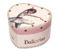 Boîte à bijoux musicale phosphorescente coeur Ballerina