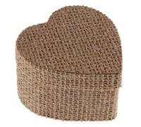 Boîte Coeur jute x4