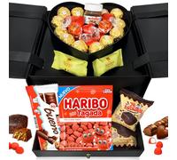 Boîte Coffret Bijou Ferrero Premium Moments · Cadeau Saint-Valentin avec +35 Chocolats et Pralines · Coffret Bijou Réutilisable Pop-Up + Carte Personnalisée