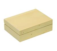 Boite Coffret En Bois 19.8 X 14.6 H 6.5 Cm