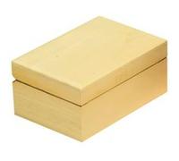 Boite coffret en bois - Bijoux 165x110x75mm - Graine créative G