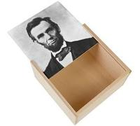 Boite Coffret en Bois - Fabulous - Abraham Lincoln Etats Unis President (11 x 11 x 3,5 cm) Multicolore