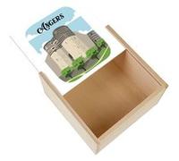 Boite Coffret en Bois - Fabulous - Angers Château (11 x 11 x 3,5 cm) Multicolore G