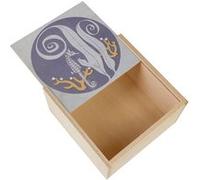 Boite Coffret en Bois - Fabulous - Art Japonais Hippocampe (11 x 11 x 3,5 cm) Multicolore G