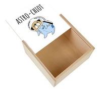 Boite Coffret en Bois - Fabulous - Astro Chiot (11 x 11 x 3,5 cm) Multicolore